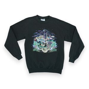 Vintage Gildan 90s Las Vegas Sweater Men's Size Medium‎ Midweight ~ Black